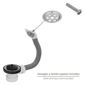 Valvola per lavabo O/70 mm. 1 1/2" con troppopieno - Product Image 5