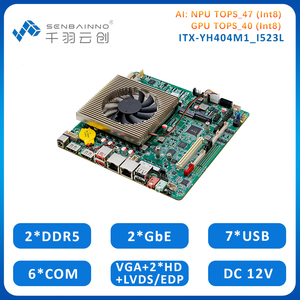 Carte mère Mini ITX Ultra 5 325 NPU TOPS 47 GPU TOPS 40 DDR5 Dual <span class=keywords><strong>HD</strong></span> I210AT 2 Lan SATA 3.0 NVMe SSD Connecteur haute vitesse 120 broches - Product Image 2