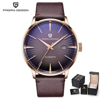 Montre automatique mécanique de luxe pour homme PAGANI Design 2770, bracelet en cuir, étanche, montre de style classique avec mouvement ETA
