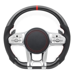 Volant de voiture en fibre de carbone pour Mercedes Benz AMG W205 W212 W213 W221 W222 W204 W166 W463 E63 <span class=keywords><strong>S63</strong></span> C63 G63 GLC <span class=keywords><strong>GLE</strong></span> - Product Image 1