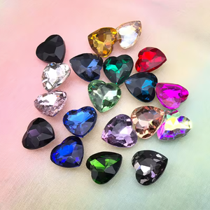 คริสตัลอะคริลิครูปเสื้อผ้าแก้วคริสตัลหัวใจแบบฮอตฟิกซ์เย็บ - Product Image 4