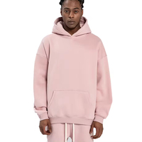 Sweat-shirt à capuche épais pour homme, en polaire unie, coupe ample, avec poche zippée, pour l'automne, veste de sport, éco-responsable numérique