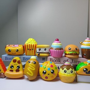 Jincan Squeeze Toys Wholesale Spot Squishy Emoticon Cone PU Sandwich Cookies Waffle Pizza Pie & Cake Simulation Slow <b>Rebound</b> - Product Image 1