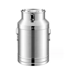 Stainless Steel 304 stealing lid food grade storage tea milk oil grain barrel can