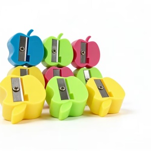 Sacapuntas con Diseño de Manzana a Precio de Fábrica, Material Escolar con Forma de Fruta de Dibujos Animados para Niños, Recompensas para el Aula con Buena Calidad - Product Image 1