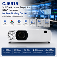 Projecteur laser 4K 3LCD CJ5915 5200 lumens avec gestion réseau pour centre de surveillance
