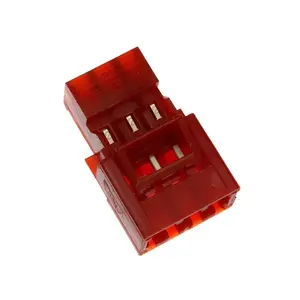 BOM Connectors Supplier 3-641437-3 3 Position Rectangular Plug Connector IDC Tin 3.96mm Pitch 36414373 Male Pin Contact Red