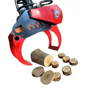 Hot Sales WeMax log cutting machine forest grapple chainsaw / log grab saw grapples for hydraulic excavator