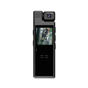 Lente Rotativa 1.3 "Tela 1080P 1200mAh Alimentado Por Bateria Sem Fio Pequeno Corpo Desgastado Câmera De Vídeo Mini Câmera De Segurança