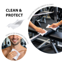 Lingettes pour équipement de sport en fibre de bambou, biodégradables et durables, personnalisables pour la fourniture en gros sous marque privée