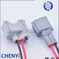 2 Pin laki-laki perempuan colokan konektor nosel injektor bahan bakar dengan kawat untuk Toyata Corolla Camry RAV4 6189-0611 90980-11875