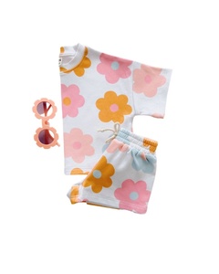 Kerui Unisex set giornalieri estivi Casual per bambini in tessuto di spugna stampato su misura in tessuto a maniche corte abiti da <span class=keywords><strong>Jogger</strong></span> OEM/ODM - Product Image 5