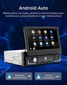 Bqcc 1din 7 "HD IPS Android 13 có thể thu vào màn hình xe máy nghe nhạc Carplay <span class=keywords><strong>GPS</strong></span> Wifi BT mirrorlink RDS USB sạc nhanh 9706-j - Product Image 4