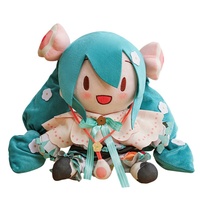 Boneka Plush Hatsune Magical Miku Kawaii Laris Manis Grosir, Ukuran 32cm & 50cm, Bantal & Bantalan Lembut untuk Anak-Anak