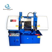 Scie à ruban horizontale hydraulique JIUCHENG GB4230 3kW pour la découpe de tuyaux en acier 300x300mm, Shandong