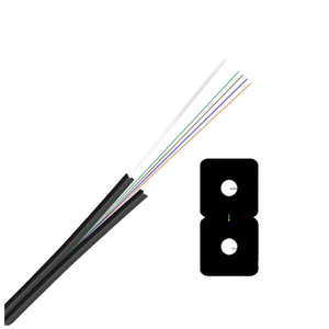 Nhà Máy 4 sợi lõi 2F thả sợi quang g652d FTTH SM trên không 2 cáp lõi cáp thông tin liên lạc - Product Image 1