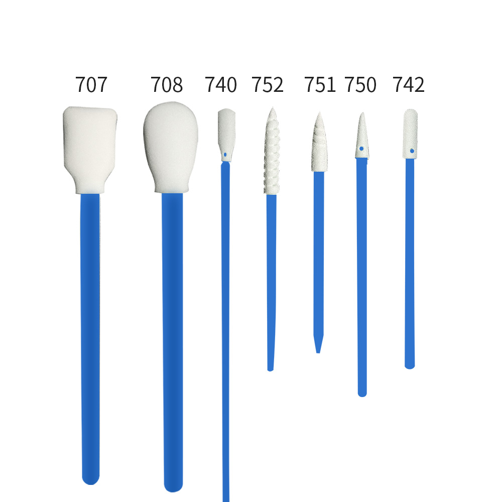 LOVEDAY 100pc 5.1" Square Rectangle Foam Cleaning Swab Sticks For Solvent Format Inkjet Printer Roland Optical Equipment