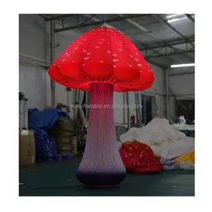 Outdoor hof Decorative Giant modell ballon aufblasbare alice in wonderland party dekoration aufblasbare mushroom