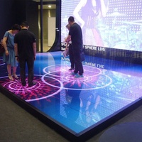 Discothèque écran vidéo piste de danse décoration extérieure magnétique interactive portable mariage disco led piste de danse