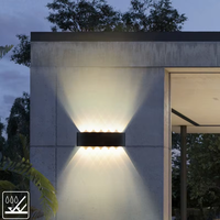 Lampe murale LED en aluminium, étanche IP65, éclairage extérieur pour jardin, 8W 12W, éclairage mural intérieur pour chambre à coucher, salon, escalier