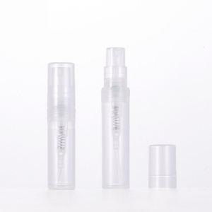 Gran oferta botella de spray de plástico pequeña de bolsillo vacía mini 2ml 3ml 5ml botella de perfume de plástico PP con spray de niebla engarzado - Product Image 2