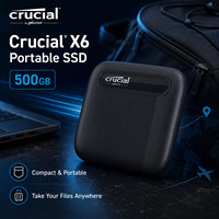 Crucial X6 500GB SSD portable