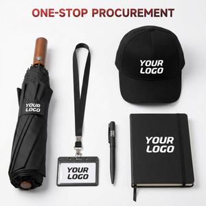 Set <span class=keywords><strong>de</strong></span> Regalo Promocional Empresarial <span class=keywords><strong>de</strong></span> Lujo, Colección Premium Negra para Branding Corporativo, Incluye Camiseta, Gorra, Taza y Placa <span class=keywords><strong>de</strong></span> Identificación Laboral - Product Image 2