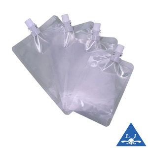 Bolsas Transparentes con Boquilla para Líquidos, Agua, Jugos y Bebidas, Bolsas de Plástico con Boquilla para Exprimir, 250 ml, 500 ml - Product Image 1