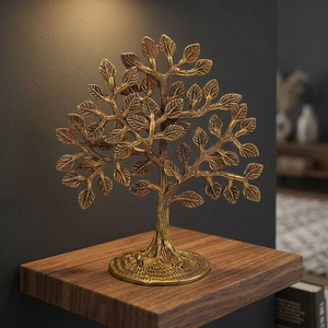 Árbol de la Vida de Cristal de Calidad de Exportación, Decoración de Mesa Hecha a Mano en Latón al Mejor Precio para Exportación desde India - Product Image 5