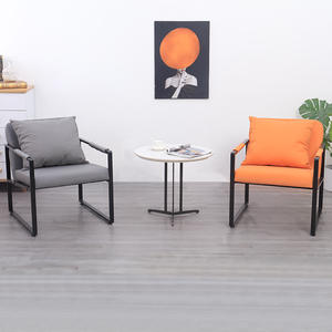 Sillón Individual de Estilo Nórdico, Mueble de Salón Minimalista de Metal, Diseño Moderno y Duradero - Product Image 2
