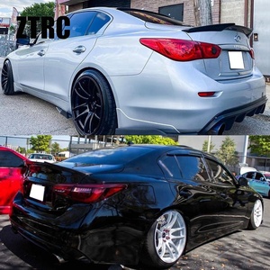 For Q50 Q50S Q50L M4 Style Real Carbon Fiber <b>Rear</b> <b>Spoiler</b> Trunk Wing 2013-2024 - Product Image 2