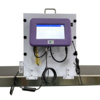 Mesin Cetak Kode Inkjet IPS-8600E Online Semi Otomatis Desktop Conveyor 12.7mm Tij Printer