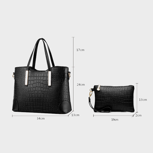 Mode De Luxe De Haute Qualite Sur Mesure En Gros Pour Femmes En Cuir PU Femmes 2 ансамбли De Sacs a Main Pour Femmes - Product Image 6