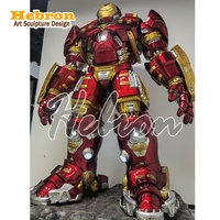 Statue en fibre de verre de super-héros la plus vendue Iron Man Hulk Buster MK44 Figurine d'action populaire
