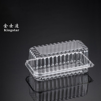 Conteneur alimentaire en plastique transparent à charnière jetable écologique personnalisé de 1000 ml