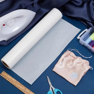 1 rouleau de tissu thermofusible double face en TPU, blanc 10 mètres/rouleau, utilisé pour les articles faits à la main et l'ensemble d'autocollants faits à la main - Product Image 5