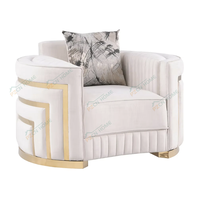 PZCN HOME Design de luxe, ensemble de canapés sectionnels à bras incurvés en tissu, canapés de salon à vendre