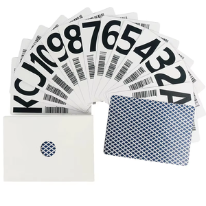 Cartas <span class=keywords><strong>de</strong></span> Póker para Casino [Anti-trampas] con Código QR Personalizado, Código <span class=keywords><strong>de</strong></span> Barras, Núcleo Negro Alemán, Papel Texturizado, Ecológicas, Duraderas y Personalizadas - Product Image 1