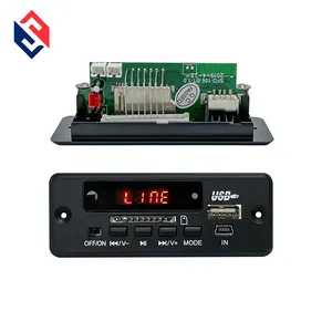 Ile güç amplifikatörü 2*3w kayıpsız araba mp3 dekoder kurulu ses şifre çözücü devre kartı modülü 5V-12V SD kart USB DC5V çin'de