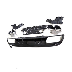 Ventas de fábrica W205 C205 <span class=keywords><strong>Coupe</strong></span> mejorado AMG C63 estilo deportivo 4 puertas parachoques labio puntas de escape difusor trasero para <span class=keywords><strong>Benz</strong></span> 2015-<span class=keywords><strong>2020</strong></span> - Product Image 1