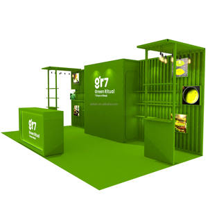 Stand Personalizable de 10x20 pies para Ferias Comerciales con Fondo LED, Caja de Luz de Tela SEG, Marco de Aluminio, Reutilizable para Exposiciones - Product Image 2