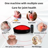 Masseur corporel intelligent à lumière rouge infrarouge portable et rechargeable sans fil pour le cou, avec compresse chaude et contrôle de température intelligent