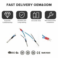 Set Soket Konektor Kabel Industri 10mm 3-Core PVC/PBT untuk Kontrol Motor Berat Mobil/Motor
