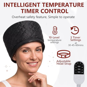 Gorro Térmico Eléctrico para Barbería, Gorro de Vapor para Acondicionamiento Profundo, Gorro de Spa Calefactor para Peinado, Gorro de Vapor Multiusos - Product Image 2