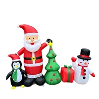 Décorations de Noël gonflables personnalisées de 6 et 8 pieds avec LED pour jardin, pelouse et extérieur