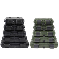 Étuis de protection étanches et antichoc en plastique pour le transport extérieur, petit étui de rangement tactique pour équipement de sécurité et outils