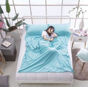 Sacco <span class=keywords><strong>a</strong></span> <span class=keywords><strong>Pelo</strong></span> Tipo Busta in Poliestere 3 Stagioni Traspirante Ecologico Leggero per Campeggio Viaggi Casa Lenzuolo Unisex - Product Image 4