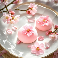 Poudre de Sakura 100% Naturelle Marque Blanche, Pigment Alimentaire Naturel de Fleur de Cerisier pour la Pâtisserie ou les Lattes