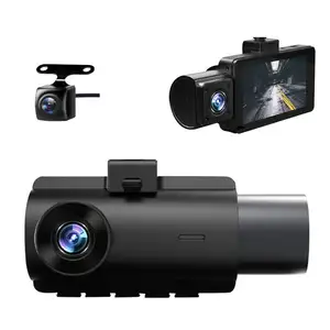 तीन कैम रिकॉर्डर लेंस के साथ 1080P रात दृष्टि और वाहन के लिए रिकॉर्डिंग सामने आवाज कैमरों वीडियो Hd कार ब्लैक बॉक्स