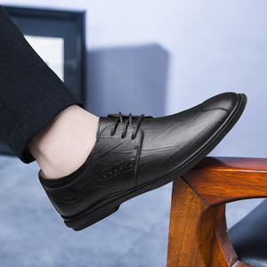 Zapatos de Vestir con Cordones de Cuero Genuino con Diseño Calado, Nuevos para Primavera y Verano |   Zapatos de Cuero Transpirables Casuales para Hombre de Talla Grande - Product Image 4